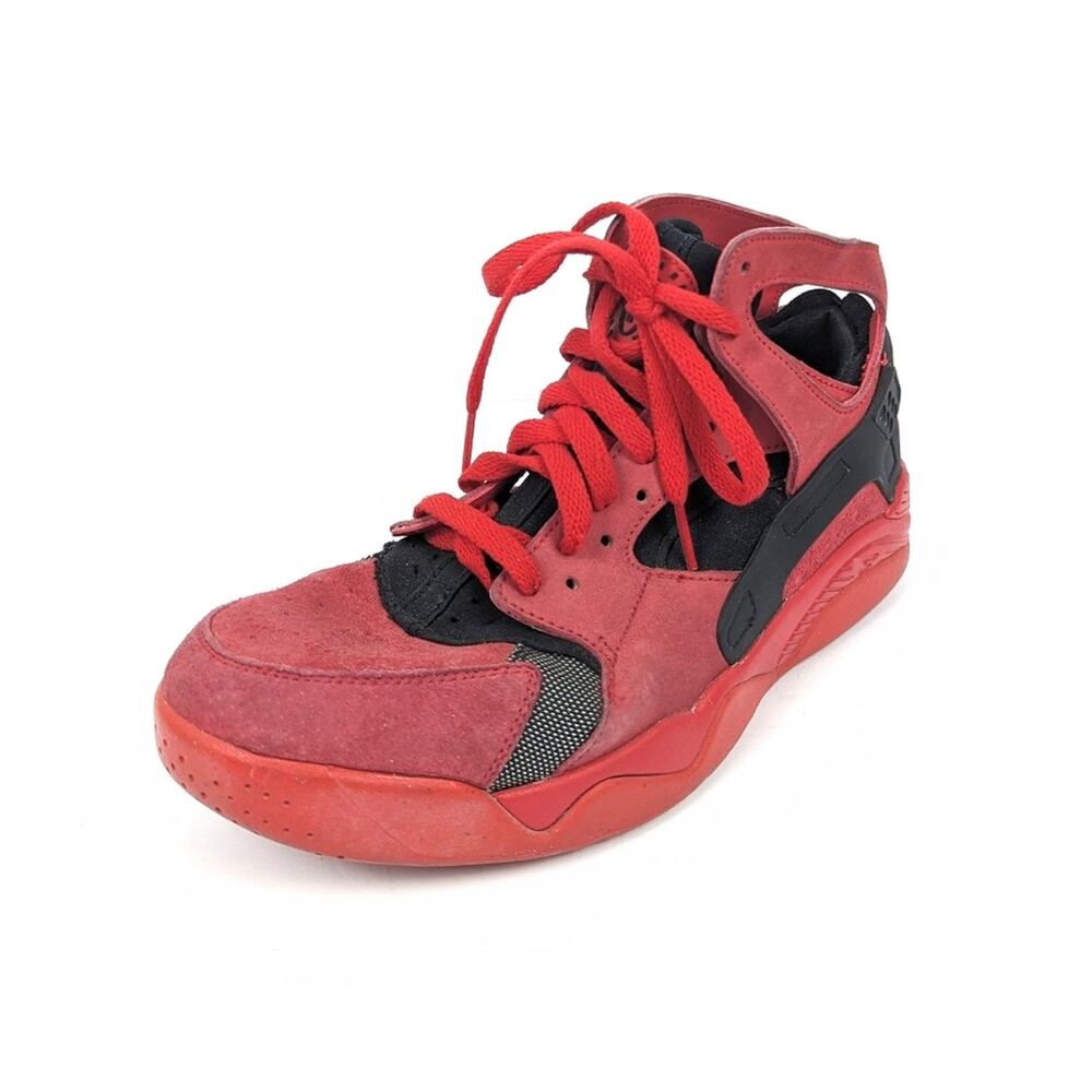 Nike Air Flight Huarache Sneakers 9 Red Black Basketball Athletic Men’s